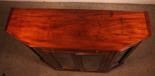 Store Showcase Cabinet Or Bookcase In Mahogany Early 19th Century
