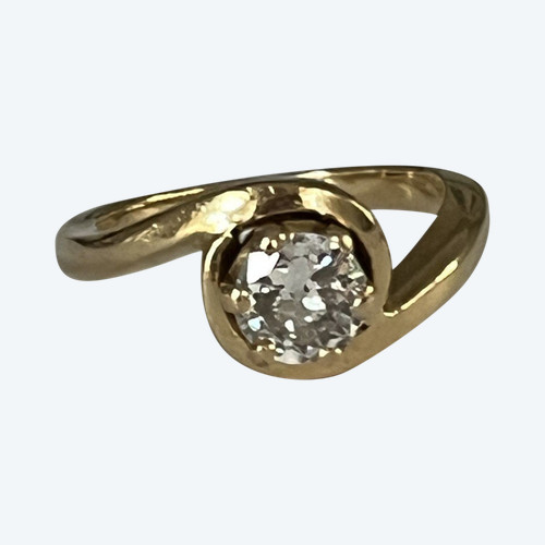 4593- Bague Mouvementée Diamant 0,70 Ct