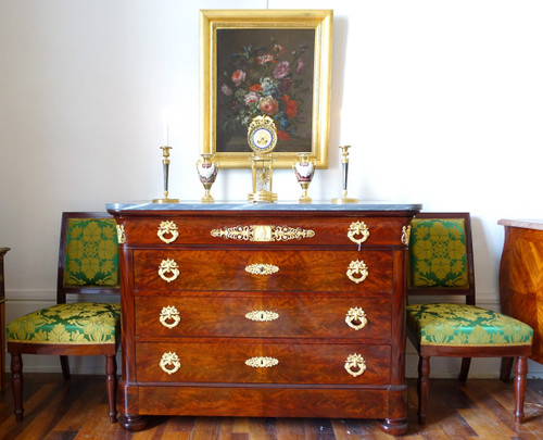Französische Schule des 19. Jahrhunderts: Blumengemälde um 1800 – 80,2 cm x 67,7 cm