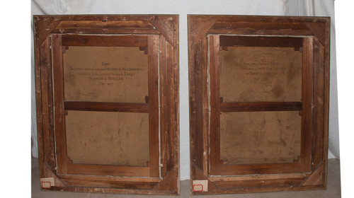  Paire De Grand Portraits époque  XIXe Siècle