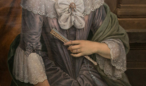  Paire De Grand Portraits époque  XIXe Siècle