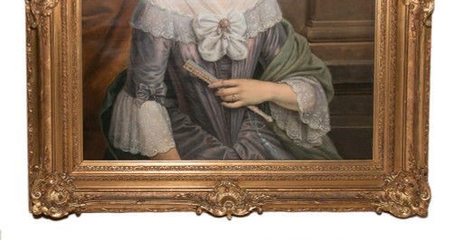  Paire De Grand Portraits époque  XIXe Siècle