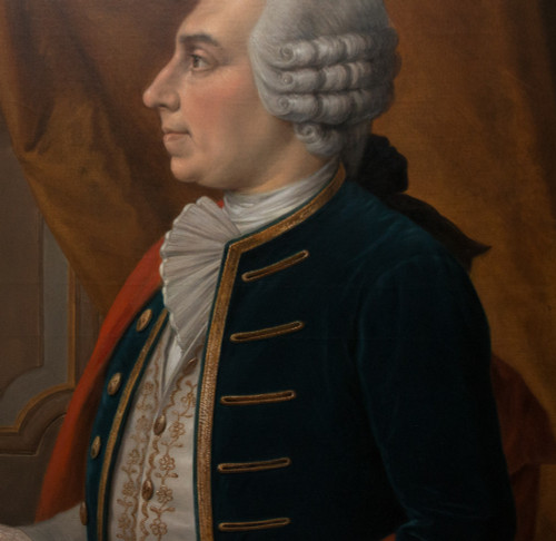  Paire De Grand Portraits époque  XIXe Siècle