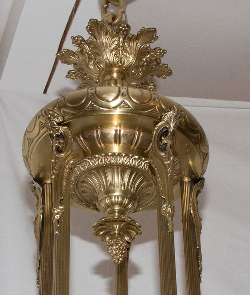Large Chandelier In Gilt Bronze Napoleon III Period