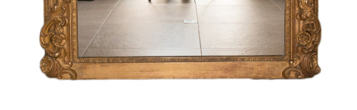 Miroir De Cheminée En Bois Et Stuc Doré époque Napoléon III