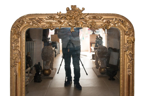 Miroir De Cheminée En Bois Et Stuc Doré époque Napoléon III