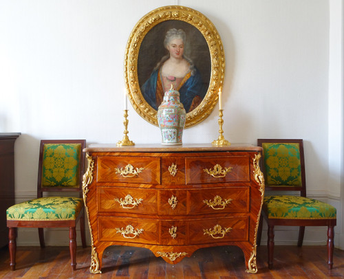 French school of the 18th century, large portrait of Princess of the Blood, Louis XIV period around 1700