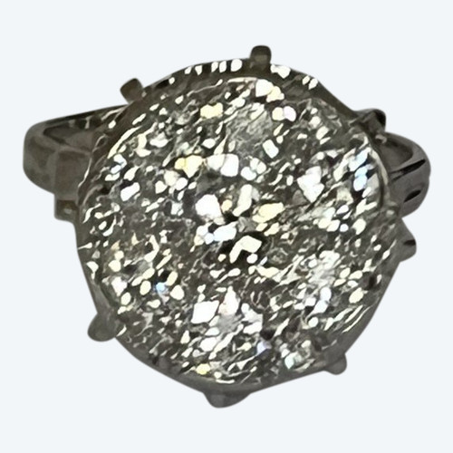 4265- Anello Marguerite Oro bianco Diamanti 1,80 carati