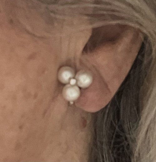 5360 - Orecchini con diamanti in oro bianco