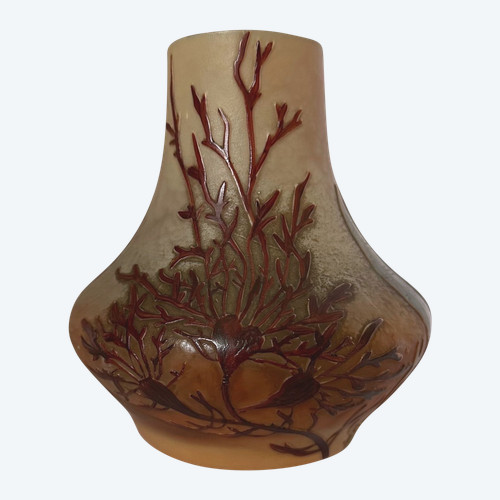 Vase aus Glaspaste Legras