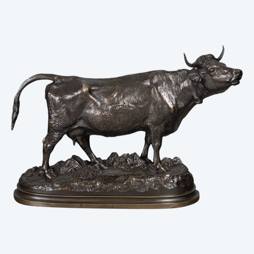 Skulptur - Kuh , Isidore Bonheur (1827-1901) - Bronze