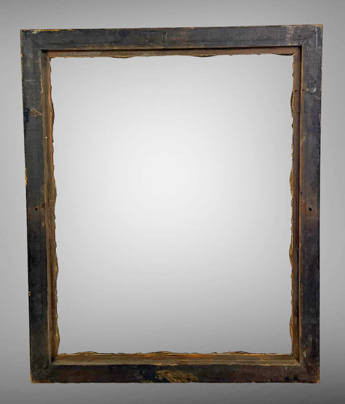 ANCIENT 19th CENTURY FRAME IN WOOD AND GILDED STUC FOR PAINTING 41.5 CM X 33 CM