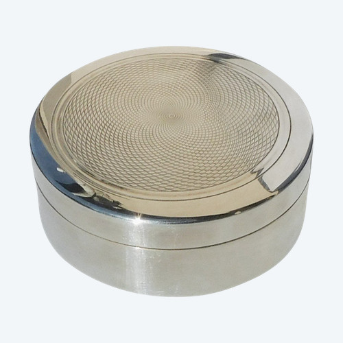 Snuffbox Pill Box Metal Silver PUIFORCAT boutique