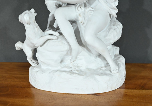 Scultura in biscuit "Venere e Amore" - Fine XIX secolo