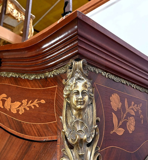 Bibliothèque deux-corps, style Louis XV – Fin XIXe