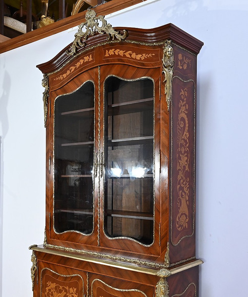 Bibliothèque deux-corps, style Louis XV – Fin XIXe