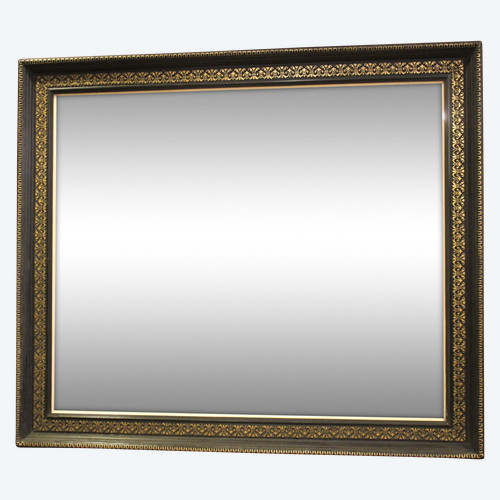 69 X 80 Cm, Miroir Rectangle Napoléon III, Noir Et Or 