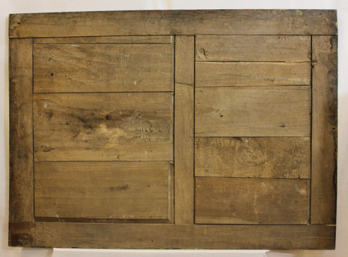 Antique Rectangle Mirror, Green Patina, Mercury Ice, 71 X 97 Cm