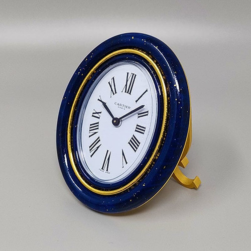 Pendulette de réveil Cartier des années 1980. Fabriqué en Suisse