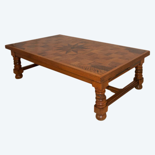Table Basse en noyer époque Fin XIXe Siècle