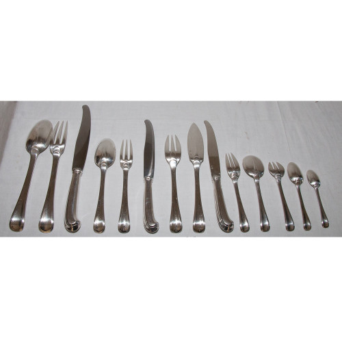 Puiforcat - Set da casa Mazarin in argento massiccio 183 pezzi