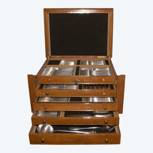 Puiforcat - Set da casa Mazarin in argento massiccio 183 pezzi