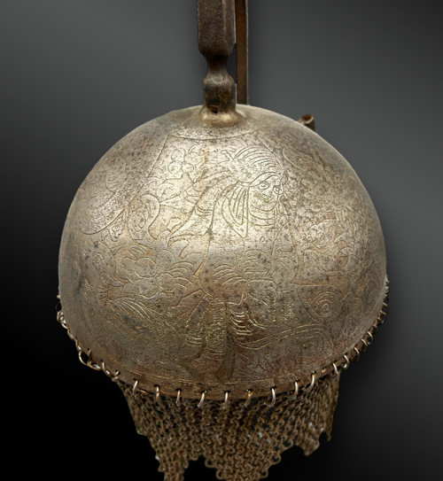 ORIENTALER HELM namens kulah khud - Osmanisches Reich, Qâdjâr, Iran - 19. Jahrhundert