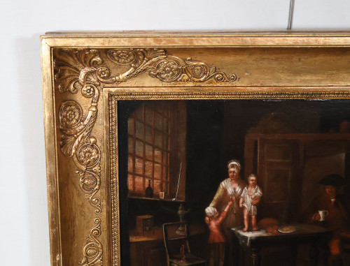 Genre Scene Oil on panel Late 18th century