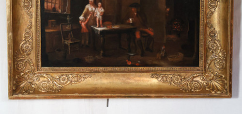 Genre Scene Oil on panel Late 18th century