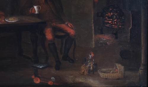 Genre Scene Oil on panel Late 18th century