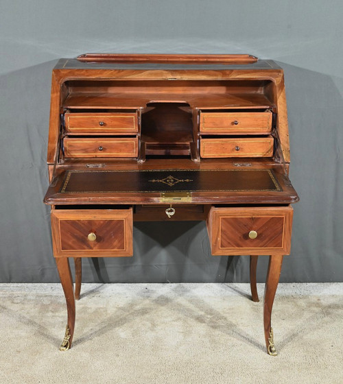 Sloping desk in Plum and Walnut, Louis XV - 18th century