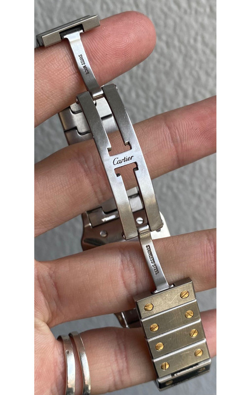 CARTIER, Santos de Cartier, acciaio e oro