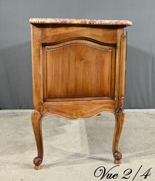 Commode Sauteuse Arbalète en Noyer, style Louis XV – Début XXe