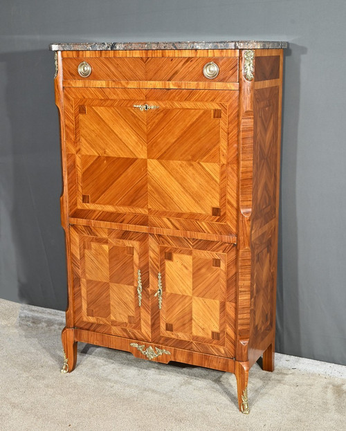 Segretaria con timbro in palissandro, stile Transizione - 1900