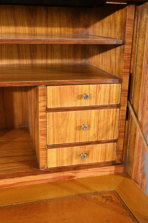 Segretaria con timbro in palissandro, stile Transizione - 1900