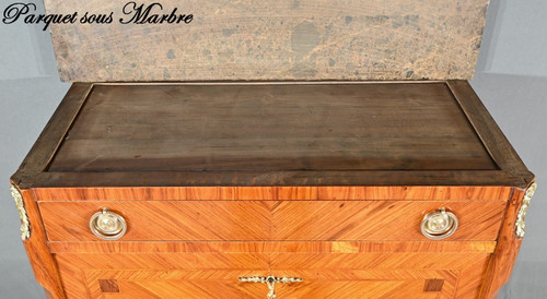 Segretaria con timbro in palissandro, stile Transizione - 1900