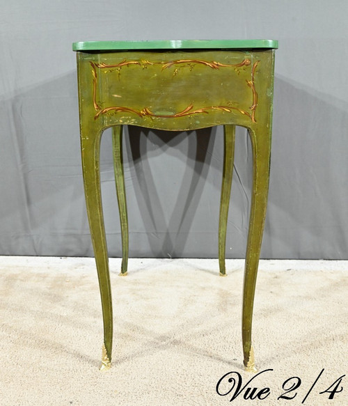 Petite Coiffeuse en Chêne Peint, style Louis XV – Fin XVIIIe
