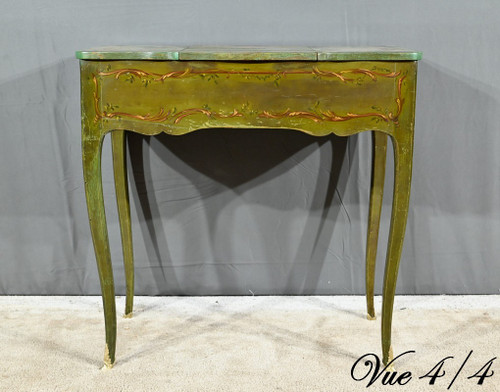 Petite Coiffeuse en Chêne Peint, style Louis XV – Fin XVIIIe