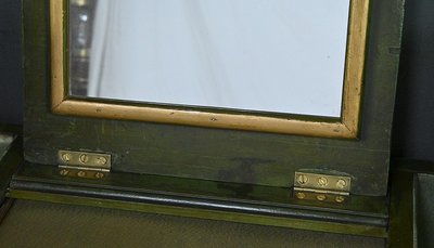 Kleiner Frisiertisch aus bemalter Eiche, Stil Louis XV - Ende XVIII.