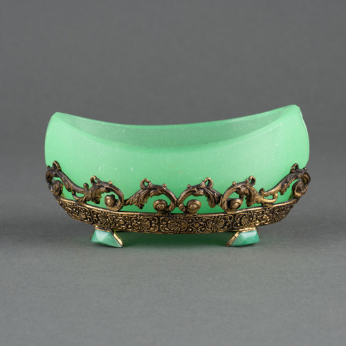 Salière en opaline, XIXe siècle 