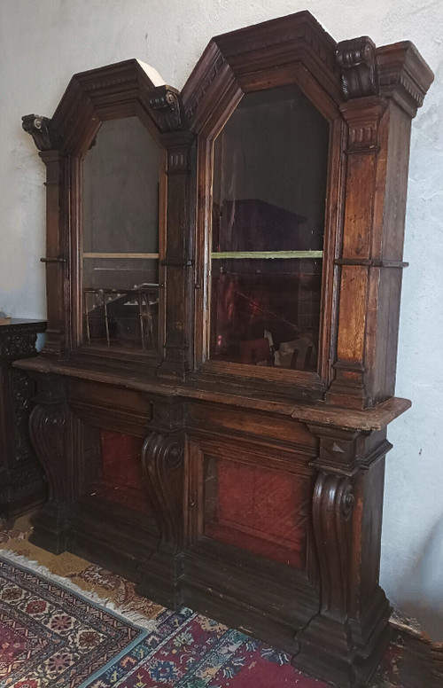 Seltene Bibliothek Berufsmöbel aus massiver Kiefer im Empire-Stil