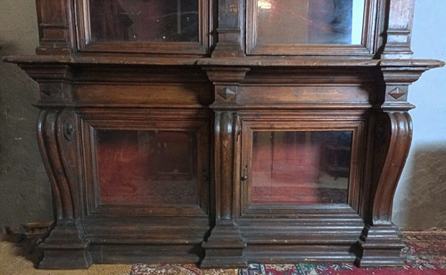 Seltene Bibliothek Berufsmöbel aus massiver Kiefer im Empire-Stil