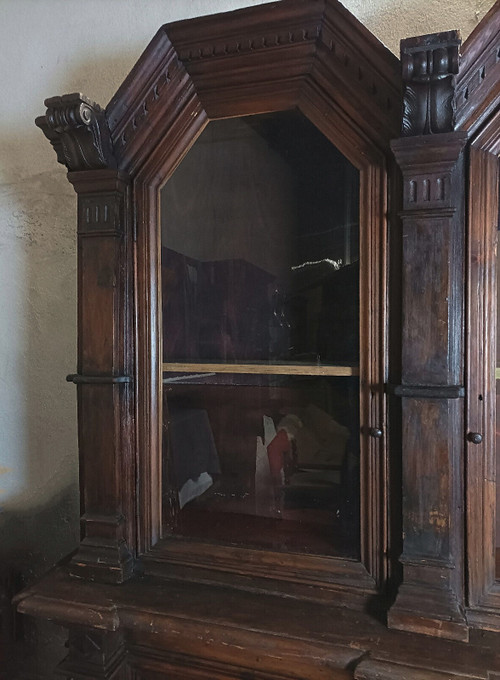 Seltene Bibliothek Berufsmöbel aus massiver Kiefer im Empire-Stil