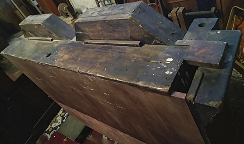 Seltene Bibliothek Berufsmöbel aus massiver Kiefer im Empire-Stil