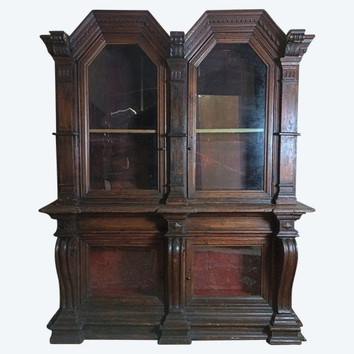 Seltene Bibliothek Berufsmöbel aus massiver Kiefer im Empire-Stil