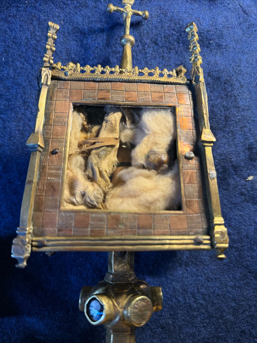 Monstrance Reliquaire En Cuivre – Fin XVe Début XVIe