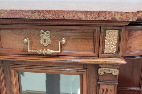 Buffet-Desserte goût Louis XVI en Noyer XIXe