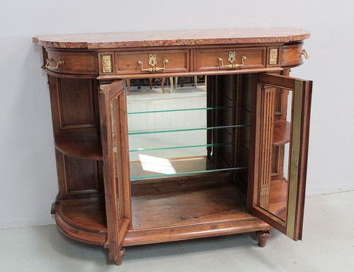 Buffet-Desserte goût Louis XVI en Noyer XIXe