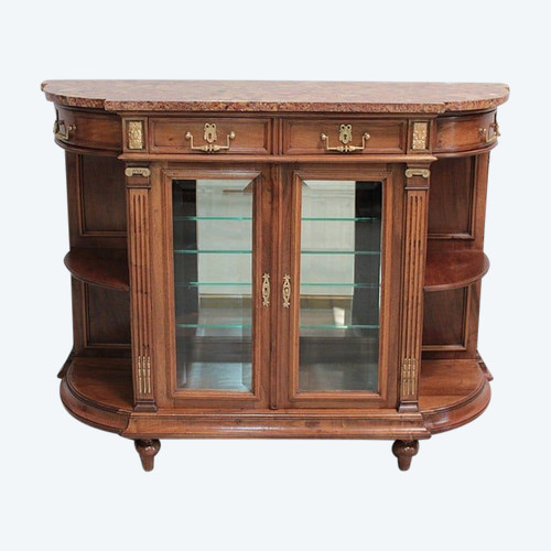 Buffet-Desserte goût Louis XVI en Noyer XIXe