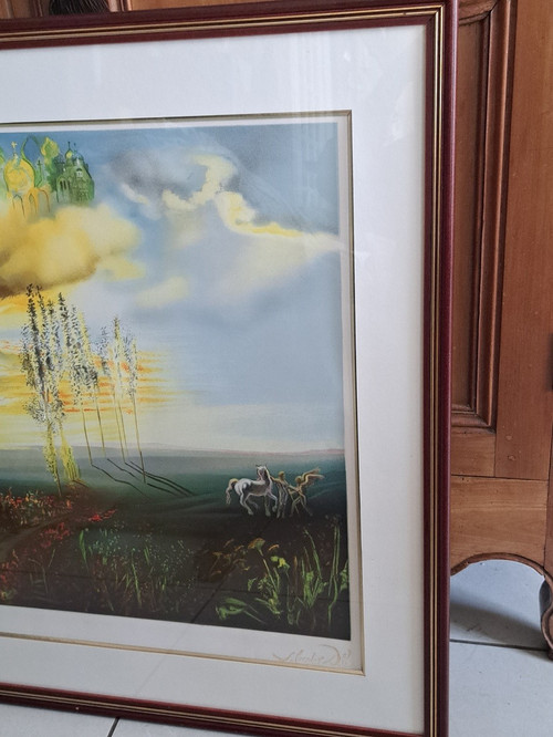 Lithographie Salvador Dali (1904-1989) - Mystische Vision "exp 115/295.".